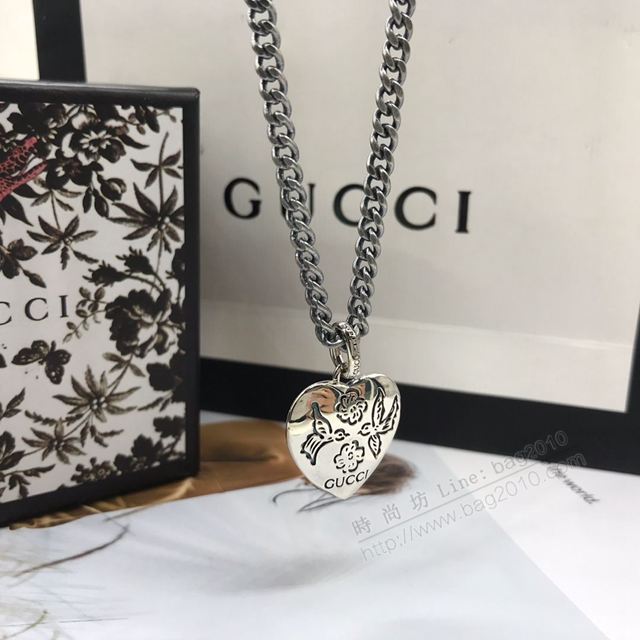 GUCCi飾品 古馳泰銀心形吊墜  zgbq1039